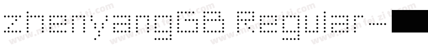 zhenyangGB Regular字体转换